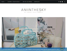 Tablet Screenshot of aniinthesky.com